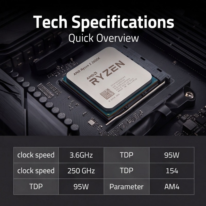 AM4 Socket CPU Processor R5 26 - Cpu Cooler recension och pris
